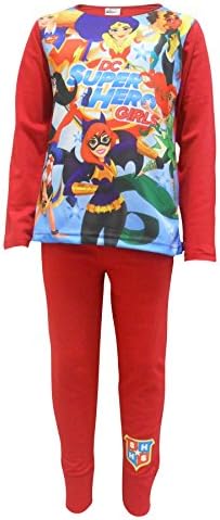 Girls DC Superheroes Comics Harley Quinn Poison Ivy Long Pyjamas sizes from 4 to 10 Years
