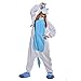 Produktbild Free Fisher Damen/ Herren Schlafanzug Pyjama, Tier Kostüm, Blau Einhorn, XL (Körpergröße 178-188 CM)