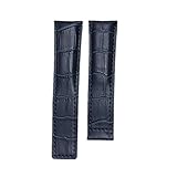 ROUHO Leder Watch Strap Armband Zubehör Für Tag Heuer Tag Männer Und Frauen Calella Monaco-Blau 22mm