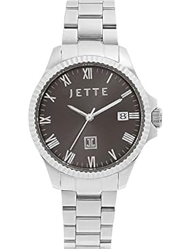 JETTE Time Damen-Armbanduhr Life-Time Edelstahl Analog Quarz One Size, grau, silber/anthrazit/grau
