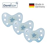 Dentistar® Night Silikon-Schnuller - Größe 3, ab 14 Monaten – Nacht-Leuchtschnuller, Nuckel leuchtend, Zahnfreundlich