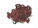 HAIR EXTENSION RED SCRUNCHIE UPDO CURLY FIRE COPPER RED TWIST ON ELASTIC