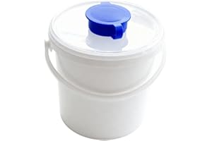 HYGIENICAL BETRIEBSBEDARF Spender-Eimer für Vliesrollen, Hygienespender für Feuchttücher, Vliesrollen-Dispenser, 3.4 Liter