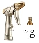 Garten Handbrause, Sainlogic metal Einstellbare Spritzpistole mit Hochdruck Gartenbrause Wasserdurchfluss für Autowaschanlagen, Garten Bewässerung
