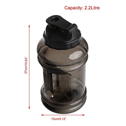 Tritan 2,2 L Water Jug Trinkflasche Sport Fitness Outdoor Wasser-Flasche Ohne BPA Große Auslaufsichere Gallon Gym Bottle Für Mädchen Damen Herren Kind - 7