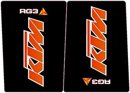 KTM RG3 Upper Fork Black Decal Sticker MX (76)