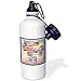 Produktbild qidushop Trinkflasche mit Schleife zum 45. Geburtstag, Weiß, für Büro, Arbeit, Yoga, Fahrrad, Camping, Sport, 535 ml
