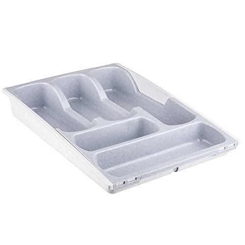 Curver 05752-845-00 Besteckkasten ausziehbar, luna / grau