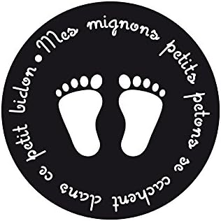Funny Cuisine Baby Feet Round Cake Stencil