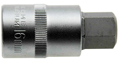 16 mm Innensechskant (6-kant /sechskant) Schlüssel für Innen-6-kant Schrauben / Steckschlüssel-Einsatz Schraubendreher-Einsatz 1/2″ (12.5mm) Antrieb Cr-V (S2) Länge 55 mm - 3