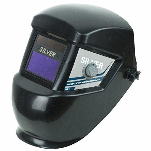 Automatik Schweißhelm mit Solarzellen Schweißschirm inkl.2 Vorsatzscheiben 10379