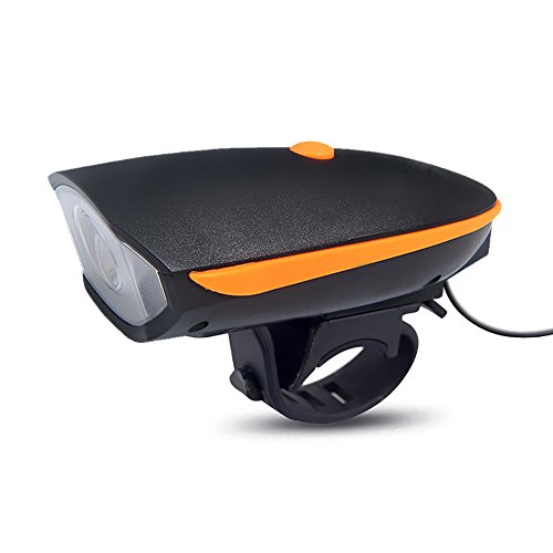 Wiederaufladbare LED-Bike Lights, 2-in-1-Fahrrad Horn Licht mit 250 Lumen & 120 dB laut Horn (3 Licht-Modus Optionen), breiter Abstrahlwinkel