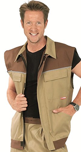 2364 Planam Arbeitsweste Highline beige/braun/zink