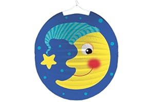 Riethmüller Papierlaterne Mond mit Mütze 25 cm für St. Martin