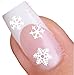 White Snowflake Winter Nail Stickers Art / Decals