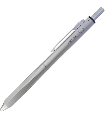 Auto MF-20K3B-SV Kugelschreiber – Multifunktional, Silber, Aus Japan
