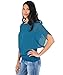 3559-TEA-12: Oversize Chiffon Mesh Batwing Twin Jersey Vest 2 In 1 Top Blouse Party 3559
