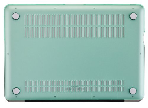 Kuzy 15-inch GREEN Rubberized Hard Case Cover for Apple MacBook Pro 15 4  Model  A1286 Glossy Display - Green