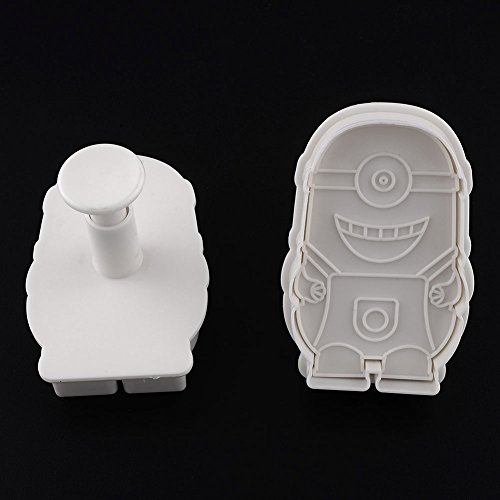 4/Set Cartoon Mould Despicable Me Minion Cookie Cutter Plunger Fondant Hochzeit Kuchen dekorieren Tools DIY Kuchen, Form - 5