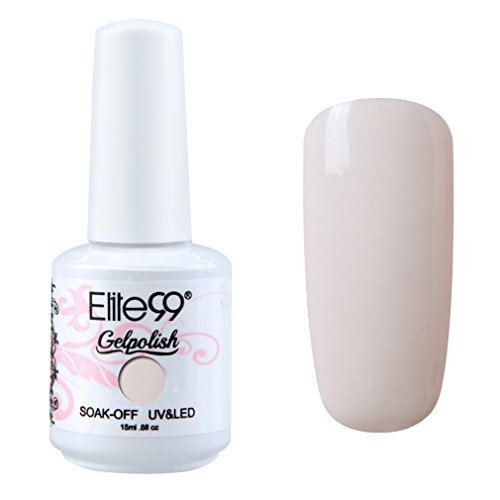 Elite99 Gelpolish Soak Off UV LED Gel Nail Polish Lacquer 15ml Ivory (1346)
