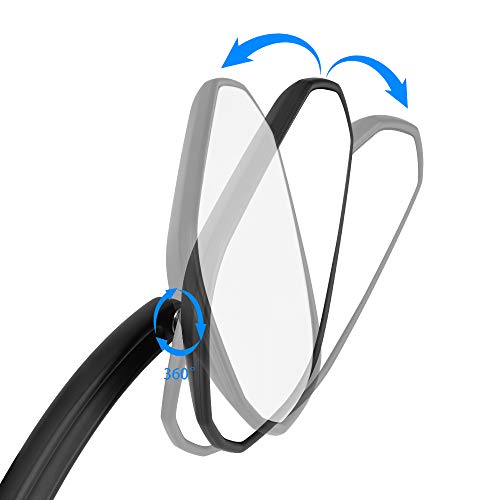 Lenkerendenspiegel Motorrad Spiegel E-geprüft Seitenspiegel Rückspiegel Kompatibel mit Sportster XL 883 Softail Dyna 1200 - 5