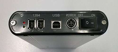 Alumimium USB 2.0 / FireWire (IEEE 1394) Externes Festplattengehäuse für 3.5″ IDE HDD mit Netzschalter und USB 2.0-A / 2x FireWire Stecker unterstützen PC / Notebook / Mac (3.5″ IDE / USB2.0 / FireWire) - 3