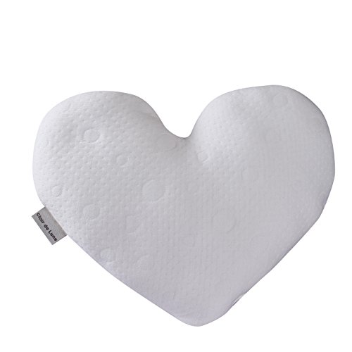 Clair de Lune Cotton Candy Heart Cushion (Ivory White)
