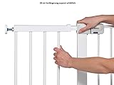 Safety 1st Quick Close Plus Treppenschutzgitter, extra sicheres Metall, Türschutzgitter zum Klemmen, weiß, bis 136 cm verlängerbar - 7