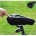 NKSA Bicycle Silicone Gel Seat Saddle Cover Soft Cushion Black