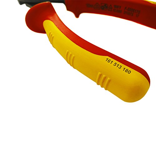 S&R VDE-Kraft-Seitenschneider 180mm 1000V geprüft aus Chrom-Vanadium Stahl, VDE-geprüft Serie - 5