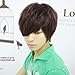 OUKIN Mens Boys New Korean Style Short Straight Wig Brown Color