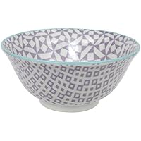 TOKYO design studio Geo Eclectic Tayo Cuenco, Porcelana, Morado, 15 x 6,7 cm