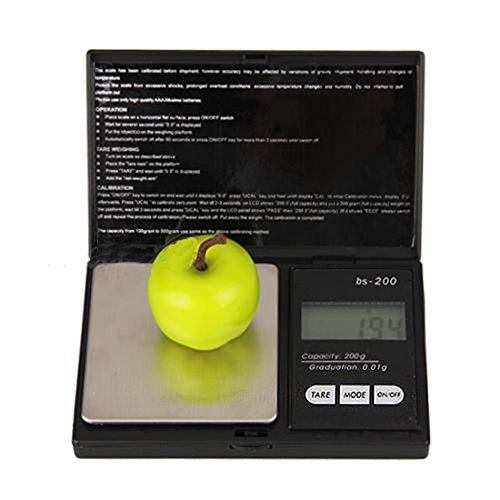 Mini Digital Waage mit LCD Display, Elektronische Elite Digital Taschenwaage 200 x 0,01 g, Miniwaage 200g, Mini Digital Waage - 5