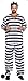 Produktbild Black and white Prisoner Convict Robber Burglar Prison Break Jail TV Köstum Fancy Dress Costume Outfit - U00309