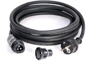 LIVE4 FUTURE Betteri BC01 - Cavo spina Schuko 2 m/3 m/5 m/10 m + tappo terminale Betteri, per inverter Hoymiles, Deye, Envertech, TSUN, NEP (5 m)