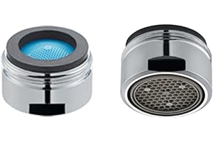 Schläfer | 100016 - Perlator M24 Universal, Anti-Kalk für Neoperl Wasserhahn, Außengewinde M24X1 Perlator Jet Breaker, Soft Jet Cases A 13,5 lit/min, 2 Stück Packung