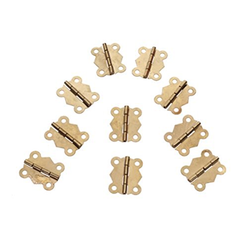 Preisvergleich Produktbild NUOLUX 10 Stück Mini Scharniere Schublade Türbänder