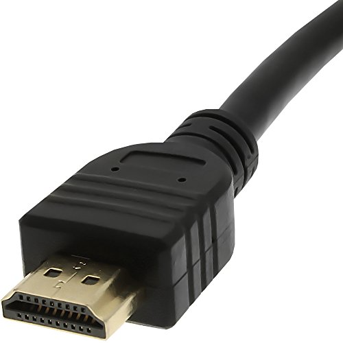 igadgitz 3 Port HDMI Automatische Switch Verteiler Umschaltung 1080p Full HD 3D Gold (3x Eingang 1x Out) mit 0.5m HDMI Kabel - 3