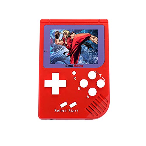 Preisvergleich Produktbild Igemy Retro Mini Handheld Videospielkonsole Gameboy Eingebaute 129 Klassische Spiele (Rot)