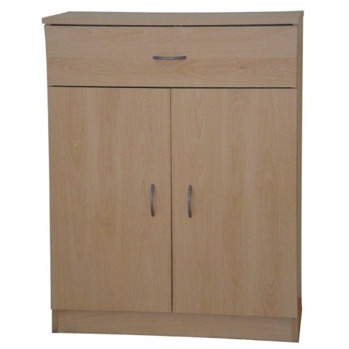 Storage Cupboard or Sideboard Beech 2 Doors 1 Drawer Selby Amazon.co