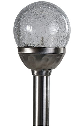 4erSet Premium Solarlampe Solarleuchte LED RGB Farbwechsel Edelstahl Gartenkugel - 4