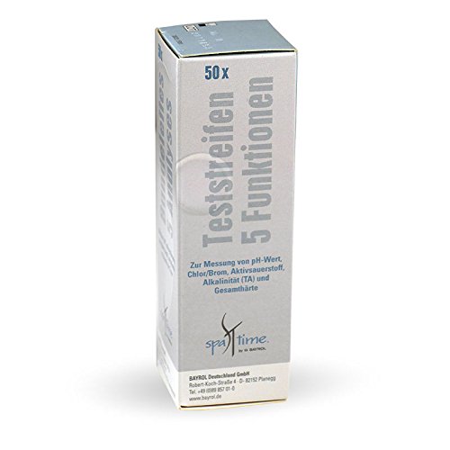 SpaTime 50 Teststreifen – 5 Funktionen zur Wasseranalyse- zur schnellen und einfachen Wasseranalyse im Whirlpool, SPA oder HotTub – Markenqualität von BAYROL - 3