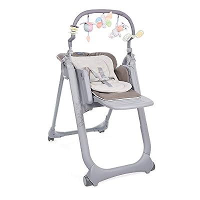 Chicco Chaise Haute Bébé Polly Magic Relax 4 Roues Cocoa - Dossier Inclinable
