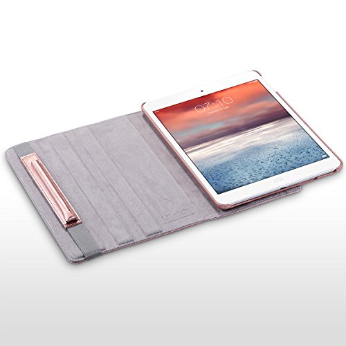 iPad Air Hülle, ULAK 360 Grad Rotierend Stand Smart Cover Case Schutzhülle Tasche Etui mit Auto Schlaf / Wach Funktion für Apple iPad Air/iPad 5th 2013 (Rosé Gold) - 5