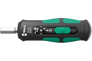 Wera Kraftform Safe-Torque Speed 05075815001 7515 Torque Screwdriver, 2-6 Nm, 1/4 Inch x 2.0-6.0 Nm x 147.5 mm
