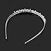 Bridal Headband - SODIAL(R)Rhinstone Pearl Decor Wedding Bridal Hair Barrettes Hairband Headband Tiara (Sliver)