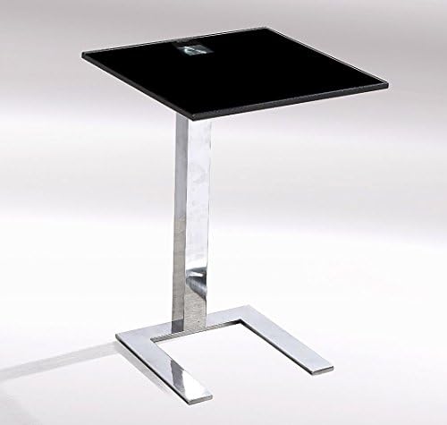 2x Midas Quality Kia Lamp Table Clear Glass 400W x 400D x 580H Black