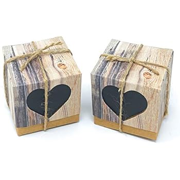 Bougeoir Bois LOVE Jaune Shabby Chic Rustique Pour Bougie Chauffe-plat