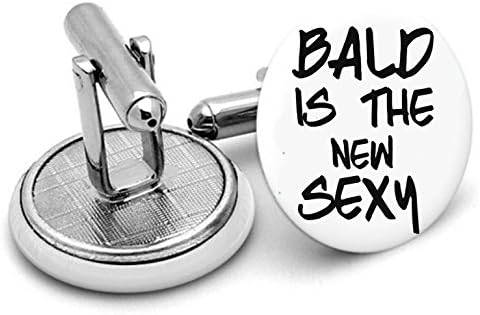 Bald is Sexy cuff links ,birthdays ,wedding.unisex Cuff links singer prince