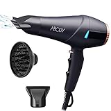 ✤SALIDA DE AIRE REEMPLAZABLE-Equipado con 2 concentradores de aire reemplazables. Uno para cabello rizado y otros dos para cabello lacio.Define y crea ondas y rizos con el accesorio difusor o centra el caudal de aire para un secado o alisado más rápido gracias a la boquilla concentradora de calor.